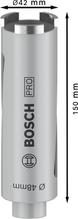 Bosch PRO szárazon fúró magfúró 48 mm, G 1/2 hüvelykes fúrókhoz.