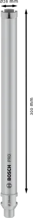 Bosch PRO koronafúró, nedves, 28x300 mm, G 1/2 hüvelykes.