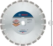 Bosch PRO Stone gyémánttárcsa, 350 mm, kő vágásához.