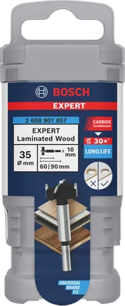 Bosch EXPERT laminált fa zsanérvágó fúrószár, 35 mm.