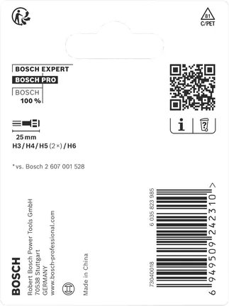 Bosch PRO H ütvefúró bitkészlet 25 mm.