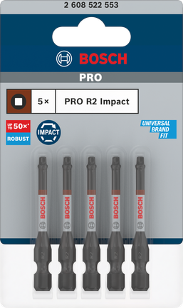 Bosch PRO R2 ütvefúrófejek 5 db-os kiszerelésben.