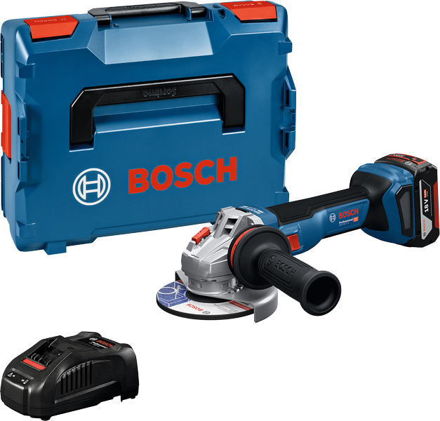 Bosch 18 V-os akkus sarokcsiszoló készlet.