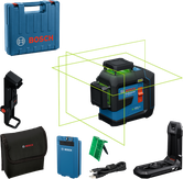 Bosch GLL 80-33 G lézeres szintezőkészülék tartozékokkal.