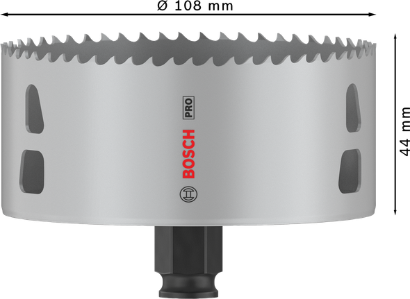 Bosch PRO Multi Material PC Plus lyukfűrész 108 mm.