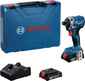 Bosch GDR 18V-215 ütvecsavarozó készlet hosszú bittartóval.