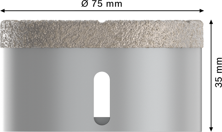 Bosch PRO kerámia száraz fúrómagfúró 75x35 mm X-Lock.