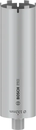 Bosch PRO szárazon fúró koronafúró, 132 mm, 1 1/4 hüvelykes UNC szárral.