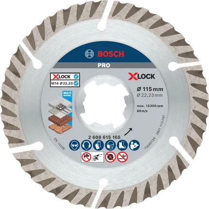 Bosch PRO Multi Material gyémánttárcsa X-Lock 115 mm.