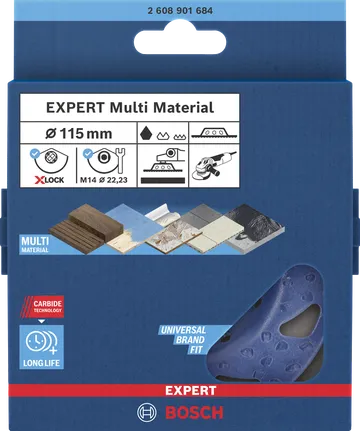 Bosch Expert Multi Material 115 mm-es csiszolófej.