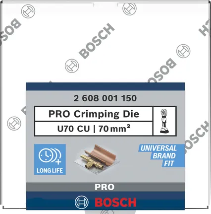 Bosch PRO krimpelőbetét U70 CU 70 mm².