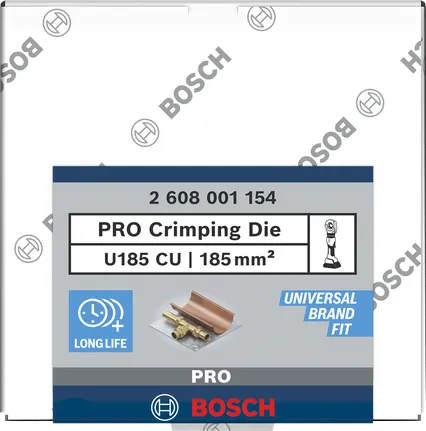 Bosch PRO krimpelőbetét 185 mm² réz.