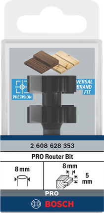 Bosch PRO maró, nyelves illesztőfúró, 8 mm-es szárral.