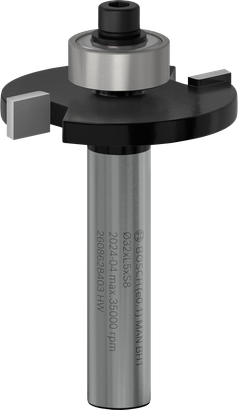 Bosch PRO marófej hornyoláshoz, 8 mm-es szárral a precíz vágásokhoz.