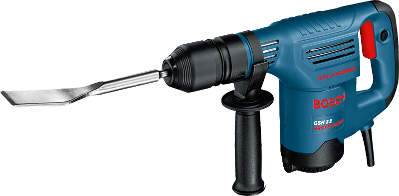Bosch GSH 3 E bontókalapács SDS plus-szal.