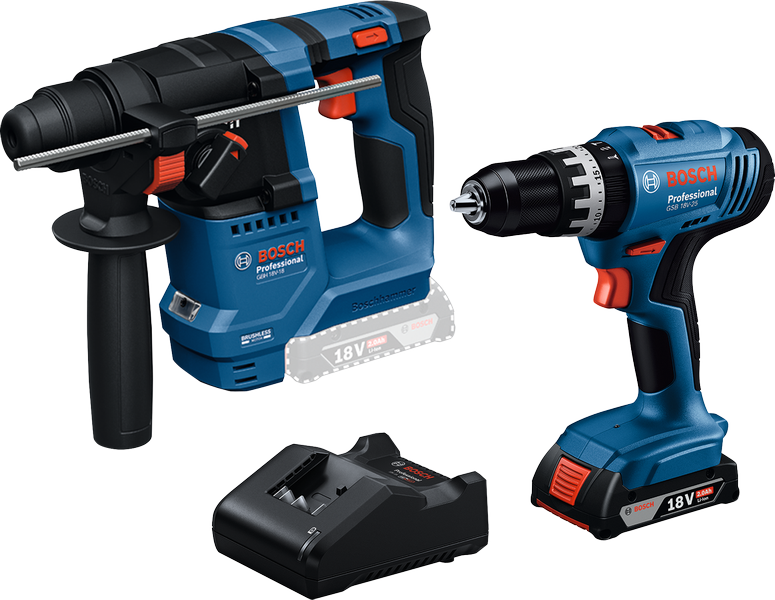Bosch GSB 18V-25 fúró- és fúrókalapács készlet.