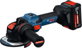 Bosch EXWX18V-15S akkus sarokcsiszoló X-LOCK zárral.