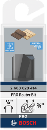 Bosch PRO maró egyenes maró 3/4″ 1/4″ szárral.