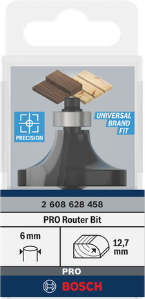 Bosch PRO marófej lekerekítéshez 12,7 mm-es, 6 mm-es szárral.