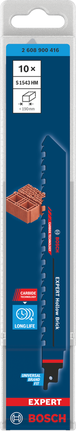 Bosch EXPERT üreges tégla S 1543 HM ortfűrészlap 10 darabos csomag.