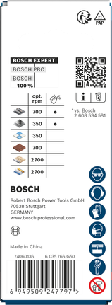 Bosch Expert Multi Material 25×60 mm-es lyukfűrész.