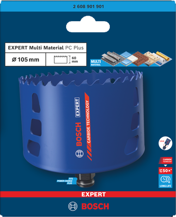 Bosch 105×60 mm-es multifunkciós lyukfűrész.