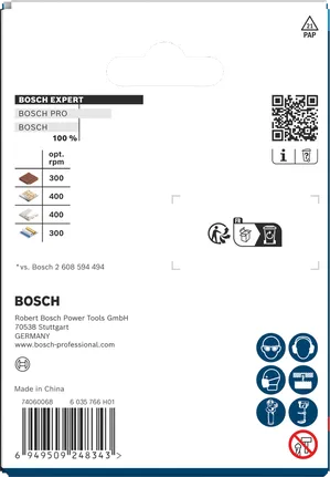 Bosch EXPERT építőanyag-kivágó 80 x 60 mm.