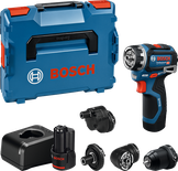 Bosch GSR 12V-32 FC akkus fúró-csavarozó készlet tartozékokkal.