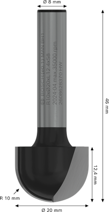 Bosch PRO marófej, magdobozos, R 10-es szárral, 8 mm.