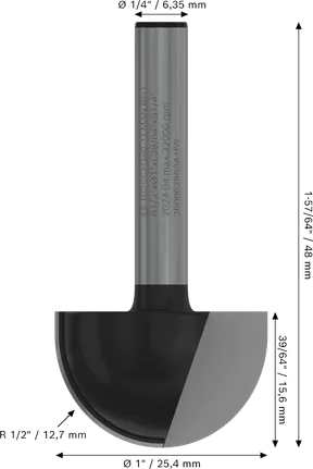 Bosch PRO marófej magdoboz 1/2 hüvelykes rádiuszsal, 1/4 hüvelykes szárral.