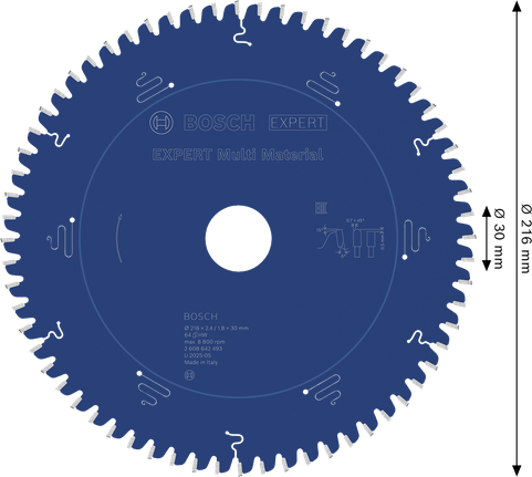 Bosch EXPERT Multi Material körfűrészlap, 216 mm.