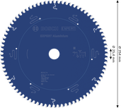 Bosch EXPERT alumínium körfűrészlap 254 mm T80.