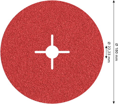 Bosch PRO R780 fíbertárcsa 180 mm G36 fémcsiszoláshoz.