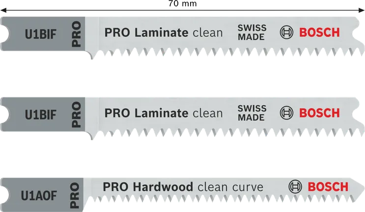 Bosch PRO Laminate U-szárú szúrófűrészlap-készlet, 3 db.