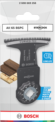 Bosch Starlock favágó penge AII 65 BSPC 65×40 mm.