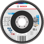 Bosch X451 legyezőlapos csiszolótárcsa 125 mm G60 többféle anyaghoz.