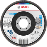 Bosch X451 legyezőlapos csiszolótárcsa 115 mm G60 többféle anyaghoz.