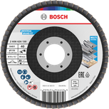 Bosch X451 legyezőlapos csiszolótárcsa 115 mm G40 többféle anyaghoz.