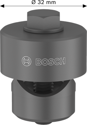 Bosch lemezlyukasztó, 32 mm átmérőjű.