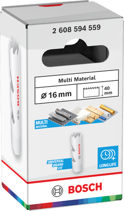 Bosch Multi Material menetes lyukfűrész 16 x 40 mm.