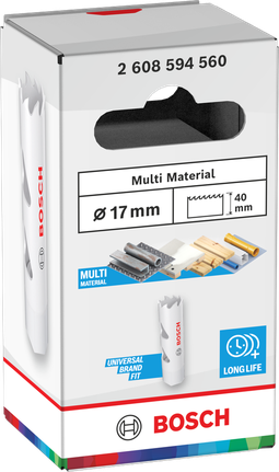 Bosch Multi Material menetes lyukfűrész 17 x 40 mm.