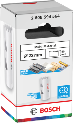 Bosch Multi Material menetes lyukfűrész 22 x 40 mm.