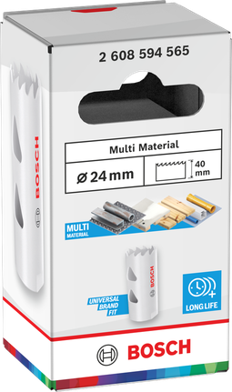 Bosch Multi Material menetes lyukfűrész 24x40 mm.