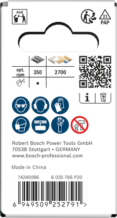 Bosch Multi Material menetes lyukfűrész 25x40 mm csomagolás.