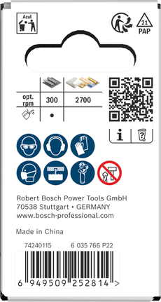 Bosch Multi Material menetes lyukfűrész 29x40mm csomagolás.