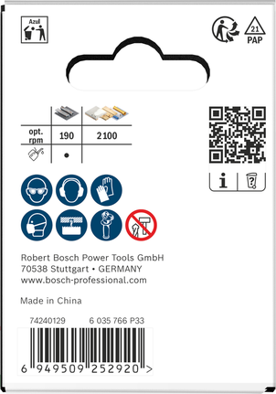 Bosch Multi Material menetes lyukfűrész 46 x 40 mm csomagolás.
