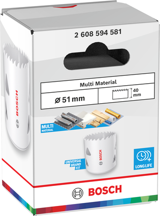 Bosch Multi Material menetes lyukfűrész 51 x 40 mm.