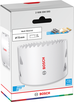 Bosch Multi Material menetes lyukfűrész 73 x 40 mm.