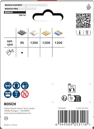 Bosch Multi Material menetes lyukfűrész 89 x 40 mm csomagolás.