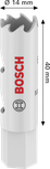 Bosch Multi Material menetes lyukfűrész 14 x 40 mm.